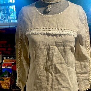 Jcrew 100 percent linen shirt